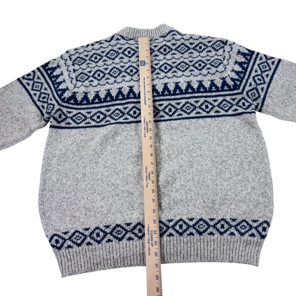 Vintage LL Bean Crewneck Fair Isle Sweater Mens Size XL Wool Blend Made In USA - Picture 6 of 8